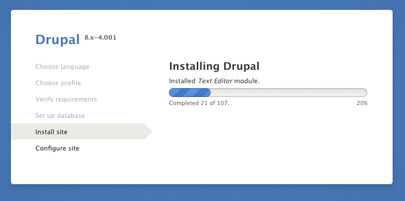 Install Drupal Lightning