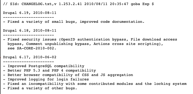 Outdated Drupal 6 site
